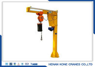 5000kg Electric Jib Crane , Stationary Workshop Jib Crane