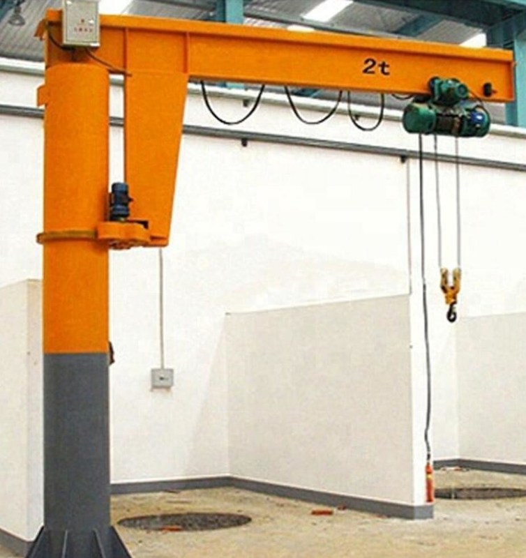 1 Ton 2 Ton Fix Overhead Jib Crane / Rotary 360 Degree Arm Swing Jib Crane
