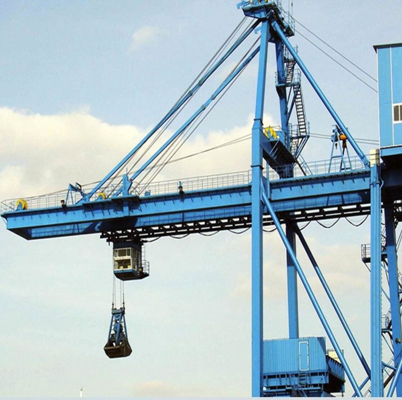 Double Trolley Electric Overhead Crane / Ship To Shore Quayside Gantry