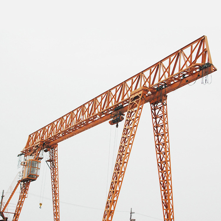 50T Double Girder Gantry Crane Electric Hoist Outdoor Rail Mounted 380V