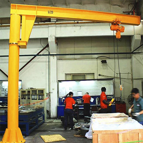 360 Degree Electric Jib Crane Safety Fitting Fabrication Workstations