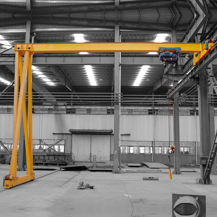 Indoor Semi Gantry Crane / 20 Ton Single Beam Bridge Gantry Crane BMH Model