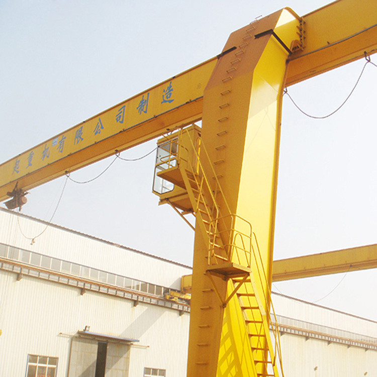 Indoor Semi Gantry Crane / 20 Ton Single Beam Bridge Gantry Crane BMH Model