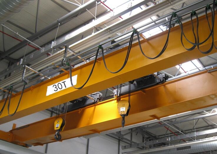 Warehouse Single Girder Overhead Cranes 20T 7.5 32m Span Overload