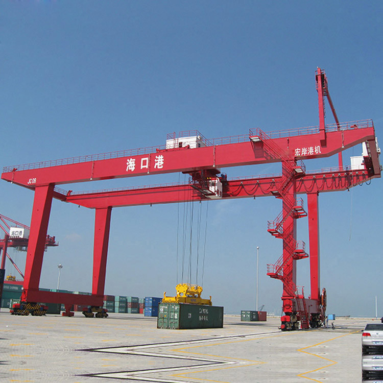 Rail Mounted Cantilever Gantry Crane Double Girder Mobile Electric Hoist