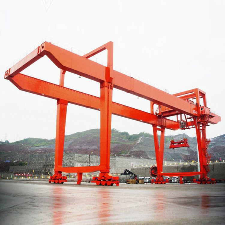 Rail Mounted Cantilever Gantry Crane Double Girder Mobile Electric Hoist