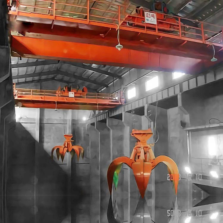 Home Garage Overhead Crane With Grab QZ Type 5T 10T 15T Motor Transport