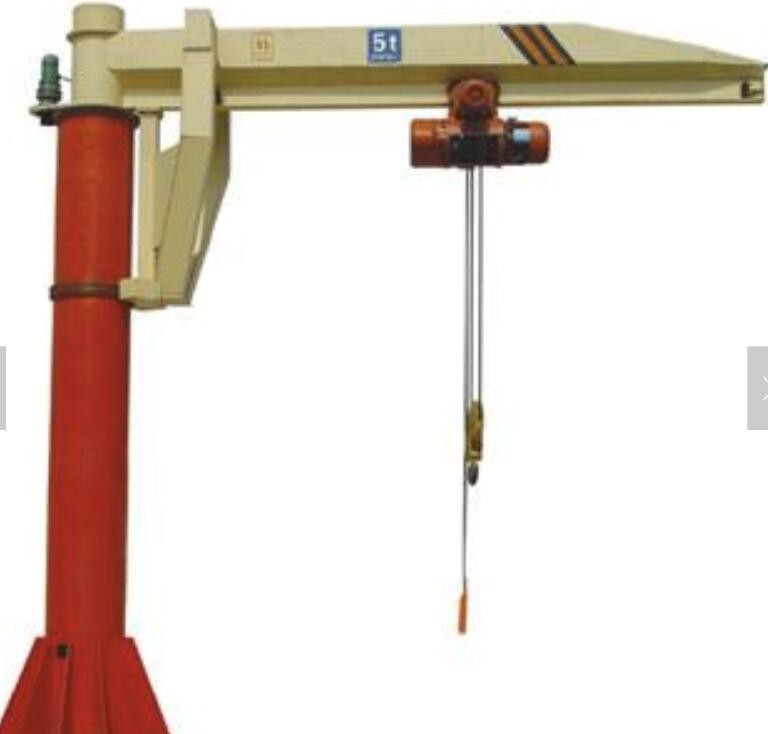 Industrial Folding Jib Crane 50 Ton Loading Capacity 270 Degree Rotating
