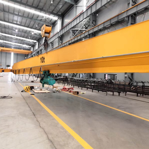 10T Single Girder Overhead Cranes With Wire Rope Electric Hoist And