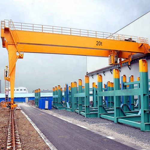 BMH Type 5T 10T 20T Semi Electric Gantry Crane , Indoor Mobile Gantry Crane