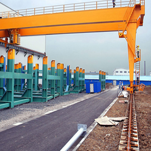 BMH Type 5T 10T 20T Semi Electric Gantry Crane , Indoor Mobile Gantry Crane