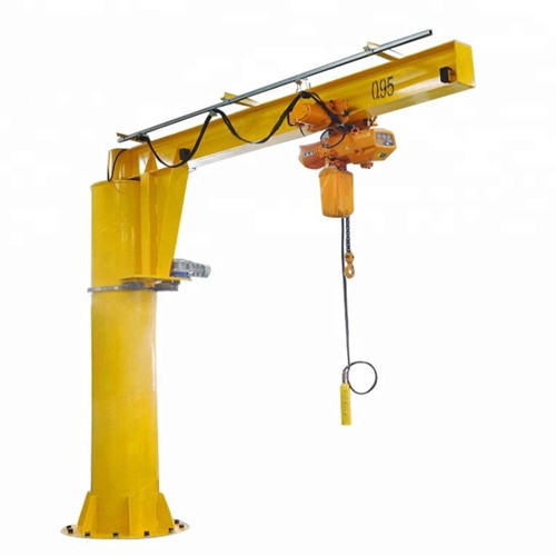 Bridge Shop Truck Mounted Overhead Jib Crane , Motorized Jib Crane 5T 10T