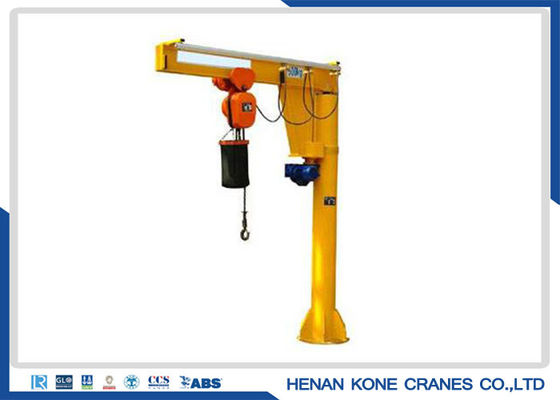 5000kg Electric Jib Crane , Stationary Workshop Jib Crane