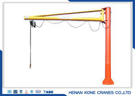 Indoor Outdoor 15m Electric Jib Crane , 5 Ton Pillar Swivel Jib Crane